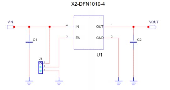 Schéma - Diodes Incorporated Module d'évaluation AP7343D-33FS4-7B-EVM